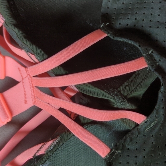 Victoria's Secret Victoria Sport Strappy Sports Bra 34B Green Peachy Purple - Picture 7 of 10